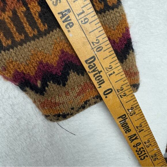 Vintage Artesania Los Incas 100% Alpaca Men’s Zip Front Cardigan Sweater Size L - Picture 13 of 14